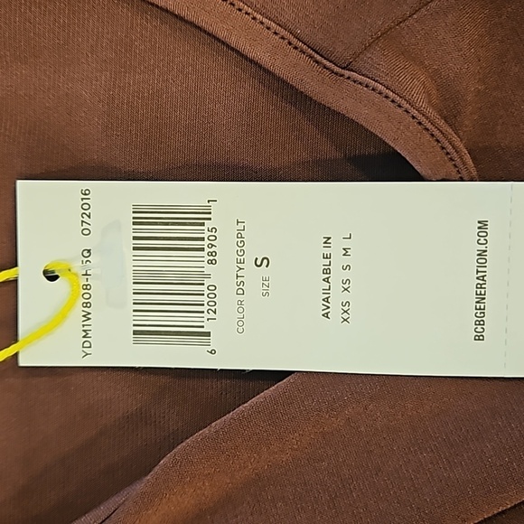 💕BCBGENERATION💕 Racer Front Tank ~ Dusty Eggplant Small S NWT - Picture 11 of 13